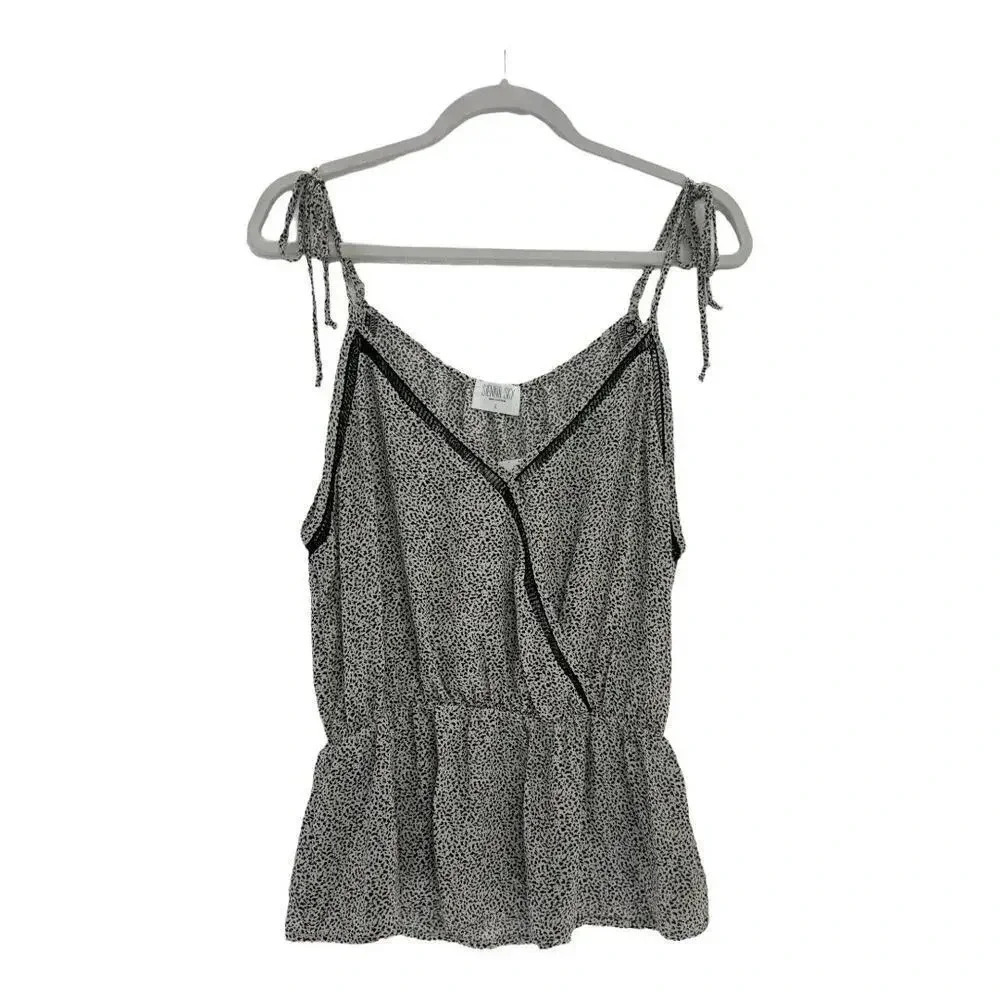 Sienna Sky Tank Blouse Animal Print-Size Large